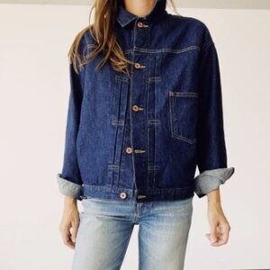 Hey Gang Denim Jacket in Rinse size 1